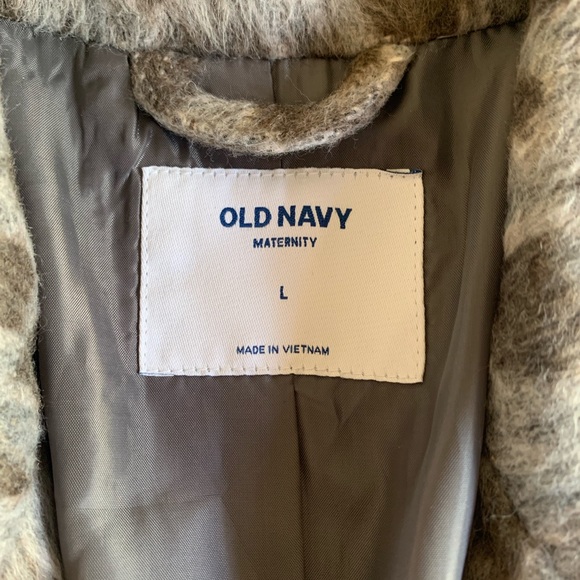 Beautiful Old Navy Gray Leopard Print Coat! So Soft & Chic! Size L With tags - Picture 6 of 6